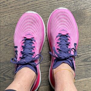 Hoka Women's Vibrant Pink Athletic Shoes
